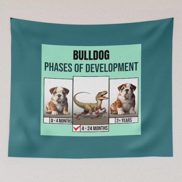 Item preview, Funny Bulldog Velociraptor Second Phase Of Development designed and sold by BCreative4U.