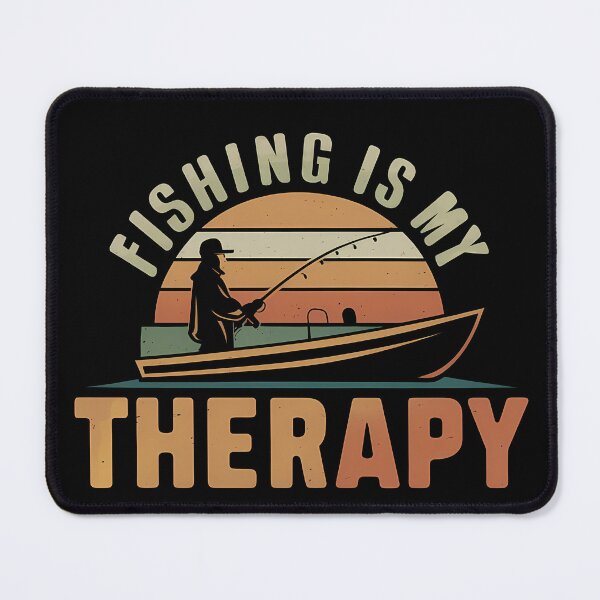 Item preview, Fishing is my Therapy designed and sold by AIEverything.