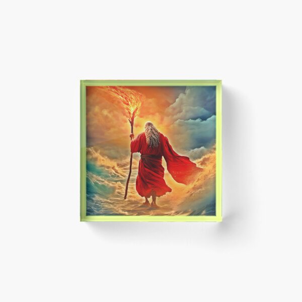 Item preview, Moses Red Sea Art designed and sold by Health And Fitness Posts e-Store.