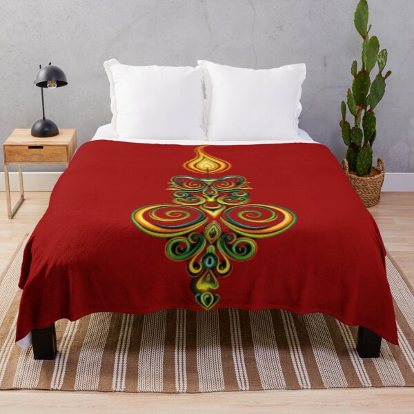 Item preview, Mandala design in the shape of a candle in orange and green colors. designed and sold by cristina1001.