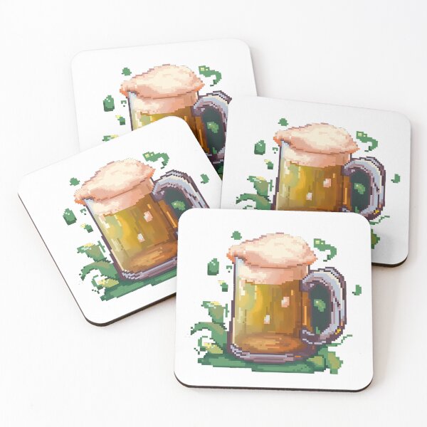Item preview, Beer Mug (4) -Retro pixel art designed and sold by octoboobs.