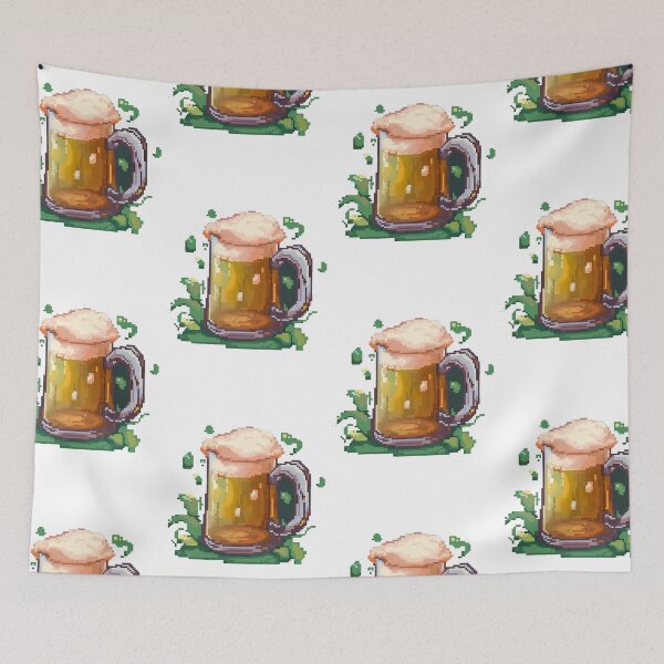 Item preview, Beer Mug (4) -Retro pixel art designed and sold by octoboobs.