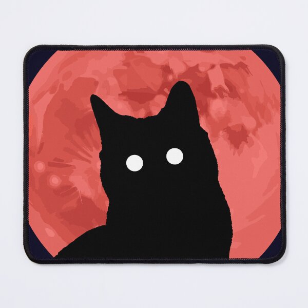 Item preview, Cat And Red Moon designed and sold by ganolastore.