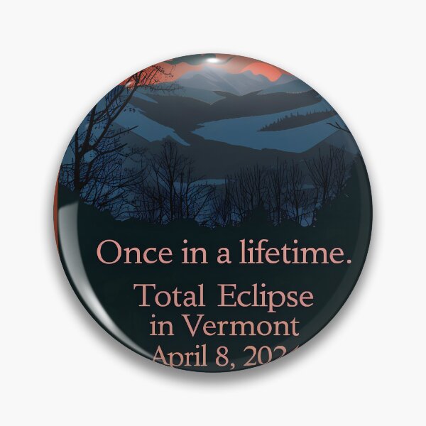 Item preview, 2024 Vermont Solar Eclipse Commemorative Art designed and sold by David Balzen.