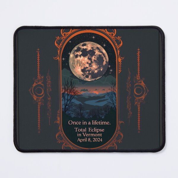 Item preview, 2024 Vermont Solar Eclipse Commemorative Art designed and sold by David Balzen.