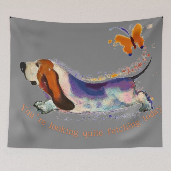 Item preview, A dog fetching a butterfly designed and sold by VickyJo111.