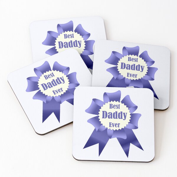 Item preview, Best Daddy Ever winner award ribbon designed and sold by CutieBlue.