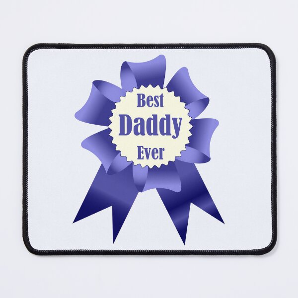 Item preview, Best Daddy Ever winner award ribbon designed and sold by CutieBlue.