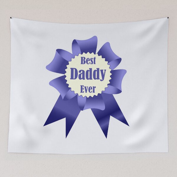 Item preview, Best Daddy Ever winner award ribbon designed and sold by CutieBlue.