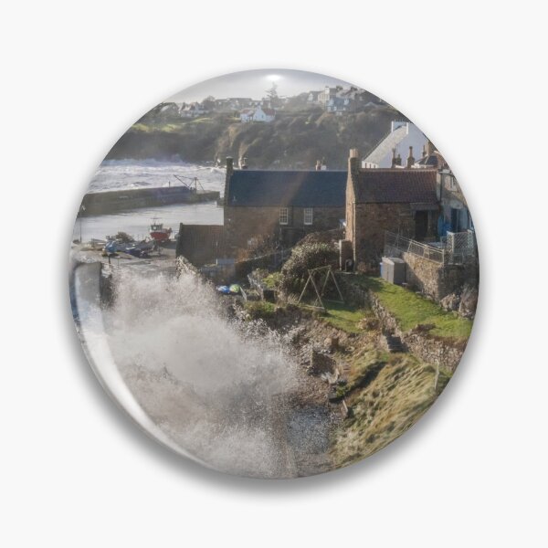 Item preview, Stormy Crail Harbour Wall Fife Scotland designed and sold by GG WALL ART.