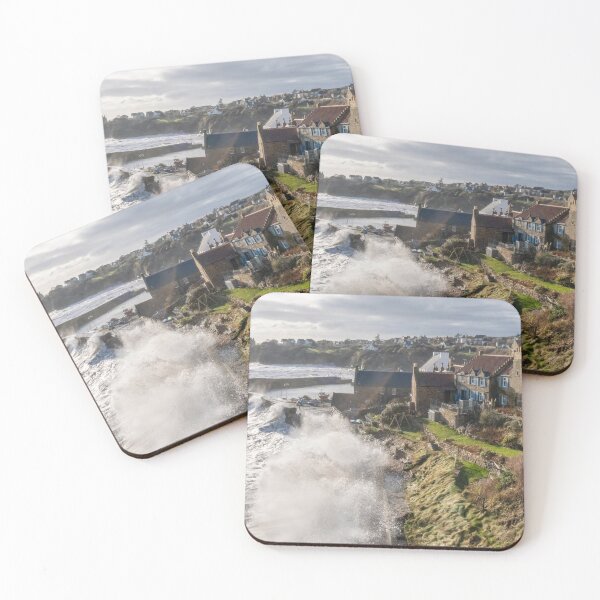Item preview, Stormy Crail Harbour Wall Fife Scotland designed and sold by GG WALL ART.