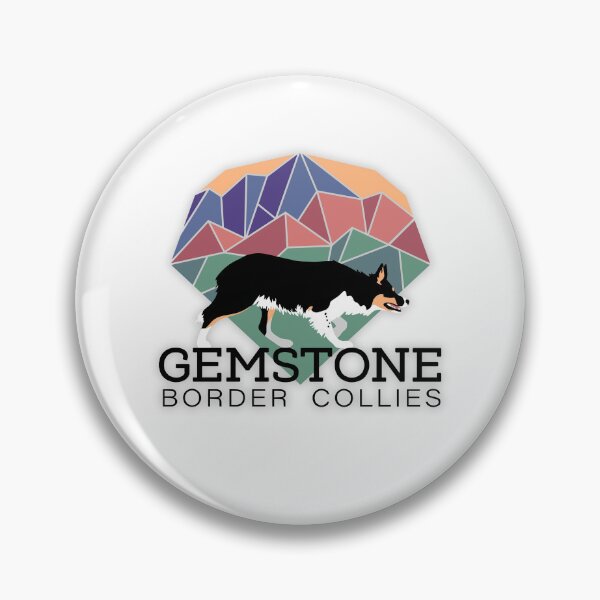 Item preview, Gemstone Border Collies - black highlight designed and sold by Jaline Knoll.