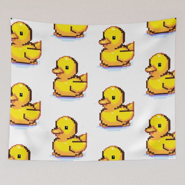 Item preview, Cute rubber duck pixel art- Retro vibe designed and sold by octoboobs.