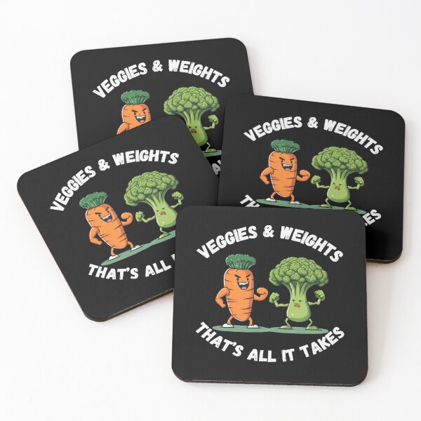 Item preview, Vegetables and weights are all it takes designed and sold by Amzg-Designs.