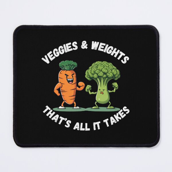 Item preview, Vegetables and weights are all it takes designed and sold by Amzg-Designs.