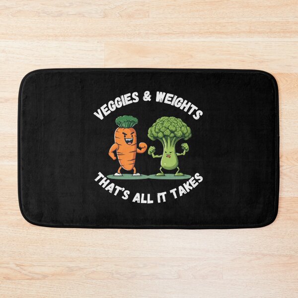 Item preview, Vegetables and weights are all it takes designed and sold by Amzg-Designs.