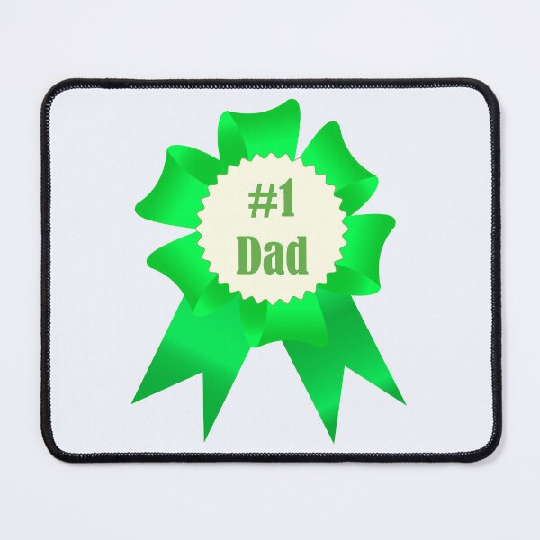 Item preview, Number One Dad winner award ribbon designed and sold by CutieBlue.