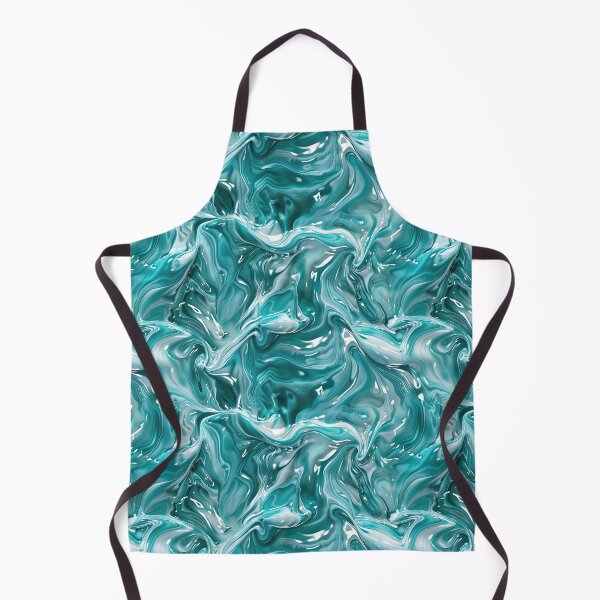 Item preview, Cyan Ocean, Liquid, Seamless Pattern designed and sold by patternicco.