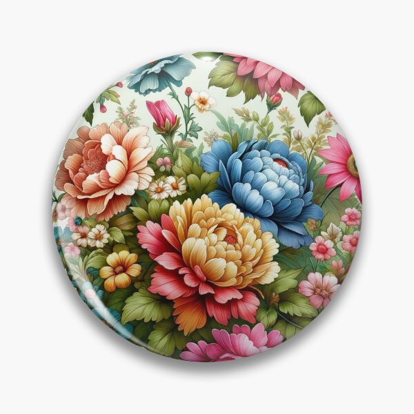 Item preview, Colorful Pattern with Flowers designed and sold by EXON-Publishing.