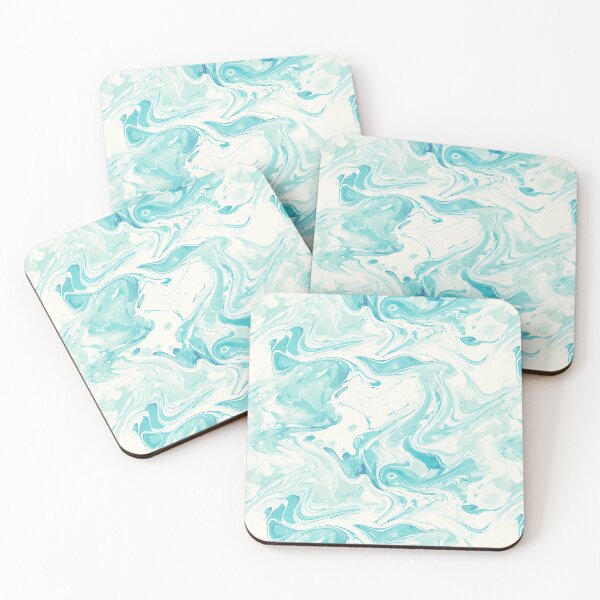 Item preview, Cyan Dreams, Liquid, Seamless Pattern designed and sold by patternicco.
