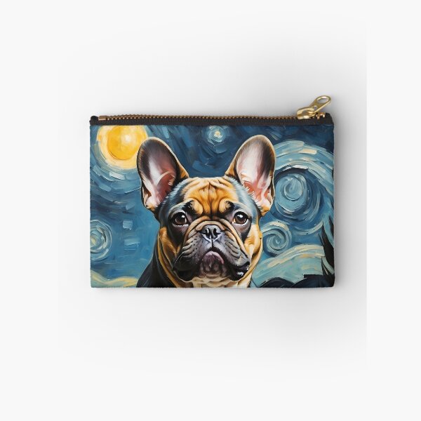 Item preview,  French Bulldog in the Starry  Night , Edvard Munch style designed and sold by YoshiArtDesign.