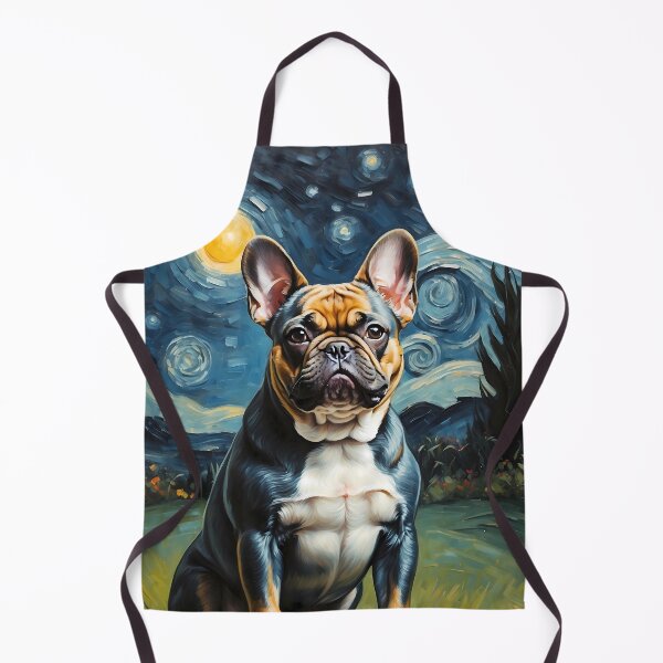 Item preview,  French Bulldog in the Starry  Night , Edvard Munch style designed and sold by YoshiArtDesign.
