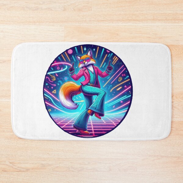 Item preview, Funky Fox dancing  disco funny retro animal  designed and sold by Expressions-Sel.
