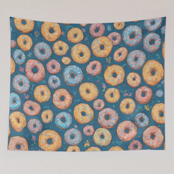Item preview, Delight Cartoonish Sprinkle Sweet Donut Pattern designed and sold by thejoyker1986.