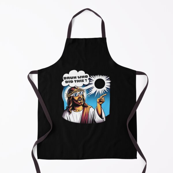 Item preview, HIPSTER ECLIPSE 2024 HUMOR QUOTE BRUH, WHO DID THIS? designed and sold by BlueGoldArt.
