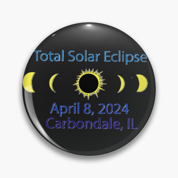 Item preview, Total Solar Eclipse Carbondale IL 2024 designed and sold by Lydia Conder.