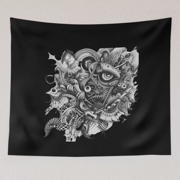 Item preview, Abstraction swimming fish designed and sold by Furriesandmore.