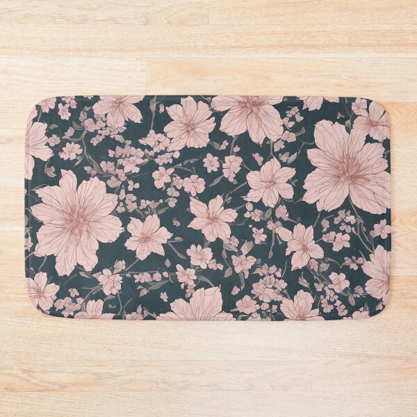 Item preview, Whimsical Pink Sakura Pattern with Verdant Green Background designed and sold by thejoyker1986.