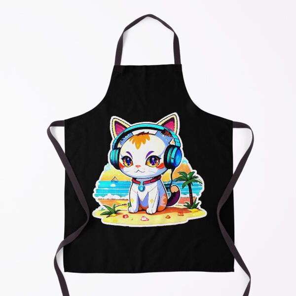 Item preview, Kawaii Cat Summer And Music. designed and sold by Giulivo Store Graphic.