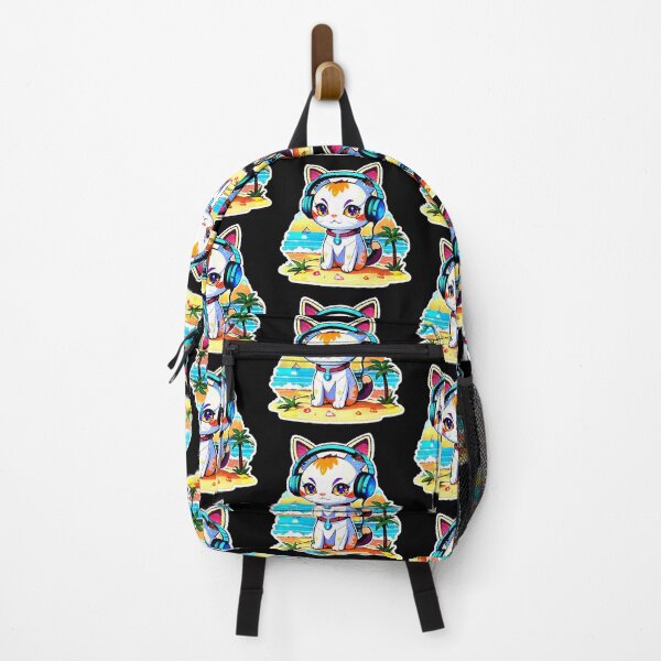 Item preview, Kawaii Cat Summer And Music. designed and sold by Giulivo Store Graphic.