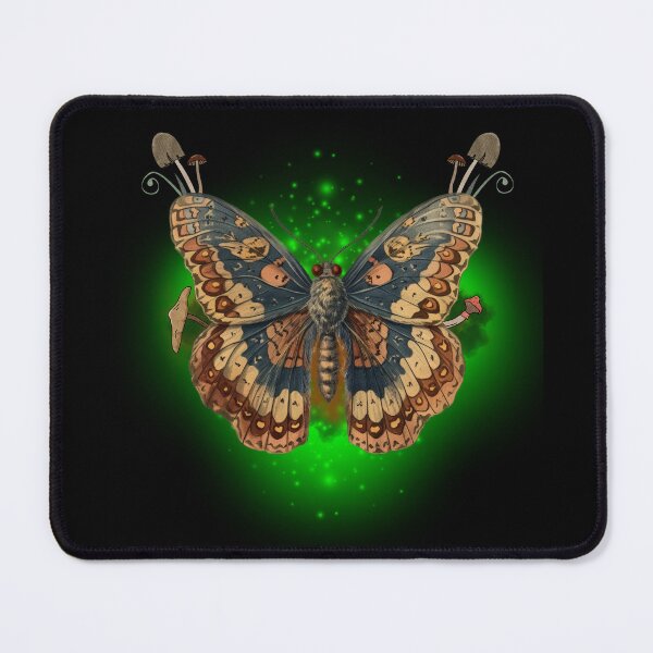 Item preview, Aesthetic Magical Moth- Gothic Vibe Mushroom designed and sold by ButtonBonanza.