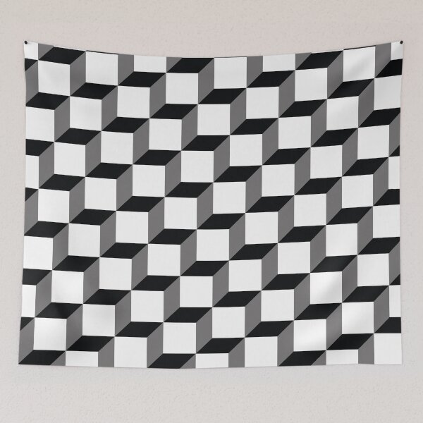 Item preview, Cubes, optical illusion with transparent background designed and sold by Marcu Ioachim.