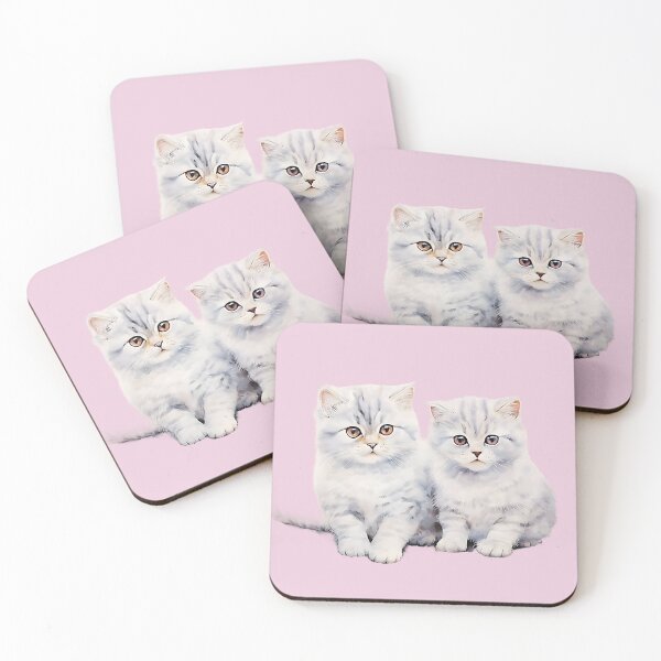 Aperçu de l'œuvre Chatons blancs créée et vendue par Animalia Artistry.