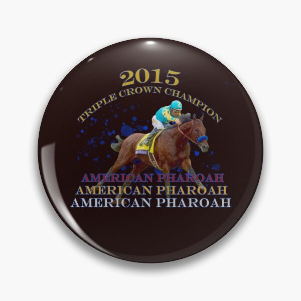 Item preview, American Pharoah 2015 Triple Crown Champion horse racing design designed and sold by Ginny Luttrell.
