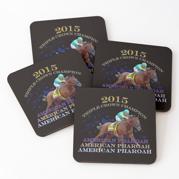 Item preview, American Pharoah 2015 Triple Crown Champion horse racing design designed and sold by Ginny Luttrell.
