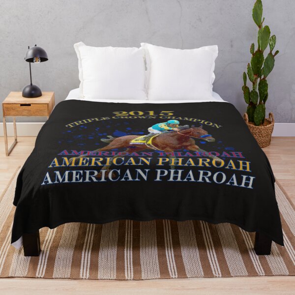 Item preview, American Pharoah 2015 Triple Crown Champion horse racing design designed and sold by Ginny Luttrell.