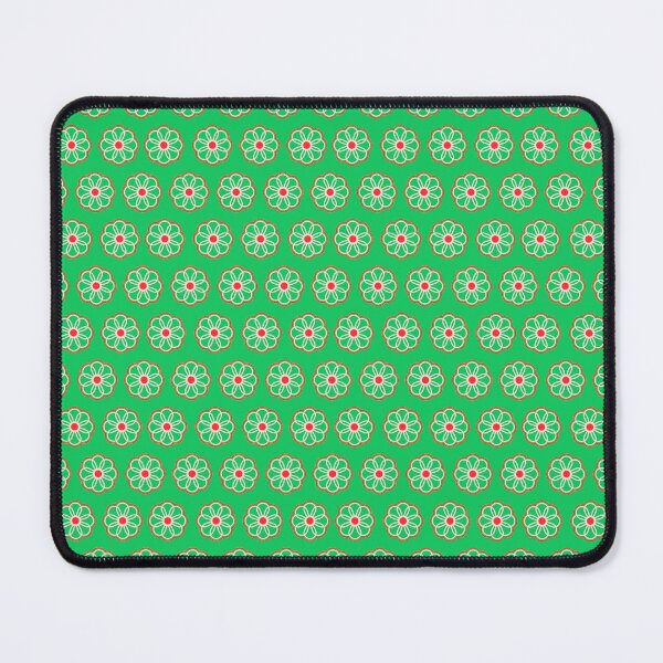 Item preview, Seamless geometric flower pattern teal green designed and sold by BeebooDesign.