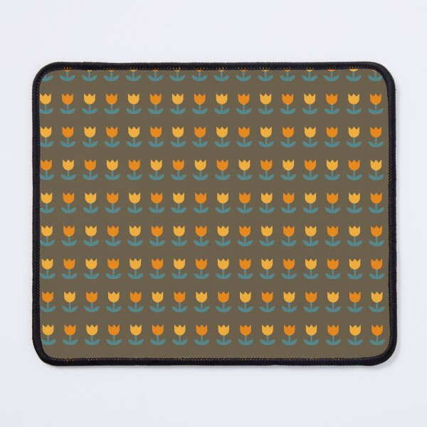 Item preview, Seamless geometric flower tulip brown designed and sold by BeebooDesign.
