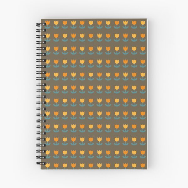 Item preview, Seamless geometric flower tulip brown designed and sold by BeebooDesign.