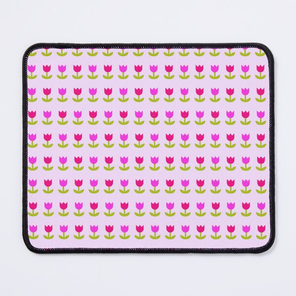 Item preview, Seamless geometric flower tulip pink designed and sold by BeebooDesign.
