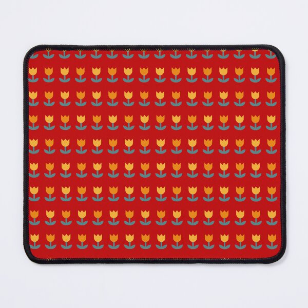 Item preview, Seamless geometric flower tulip red designed and sold by BeebooDesign.