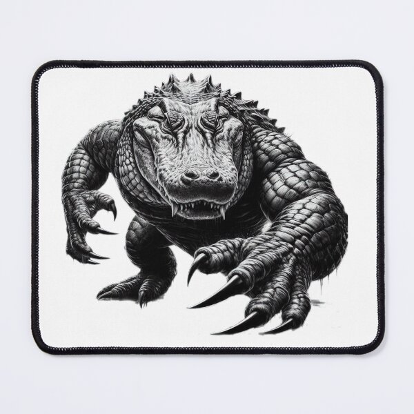 Item preview, alligator black and white sketch designed and sold by Expressions-Sel.