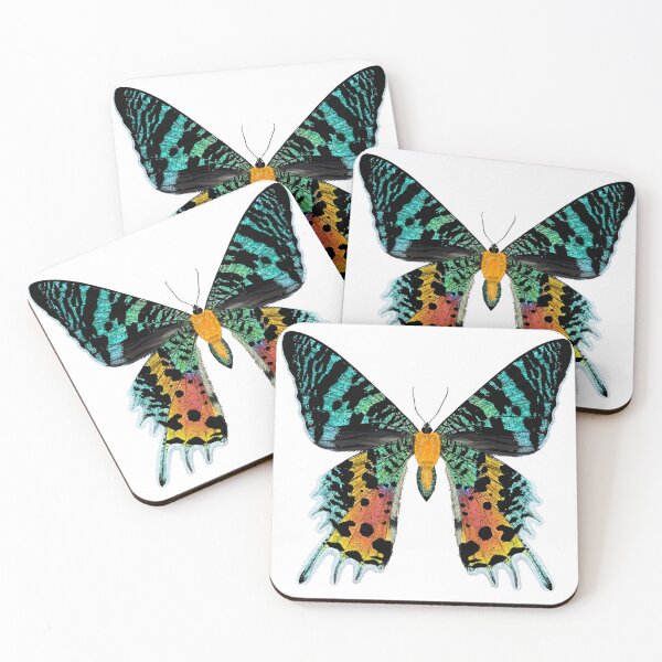 Item preview, Beautiful Iridescent Madagascan Sunset Moth designed and sold by Carleah Unique.