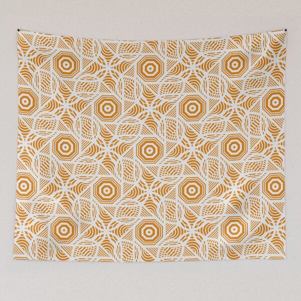 Item preview, Geometric Elegance: Sophisticated Beige and Gold Swirl Artwork designed and sold by Nimira.