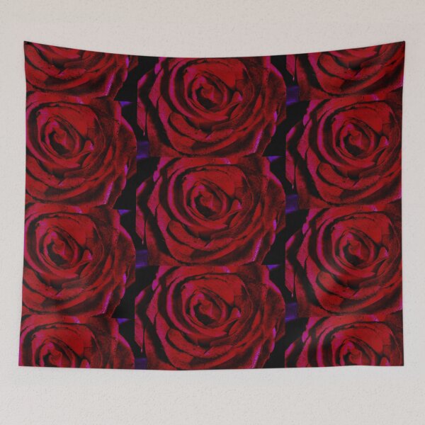 Item preview, Red  bloody vintage rose in black, dark side of love designed and sold by pipikijung.