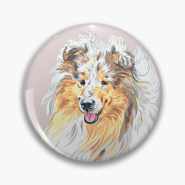 Item preview, Sweet dog Sable and white Rough Collie breed sitting designed and sold by kavalenkavart.